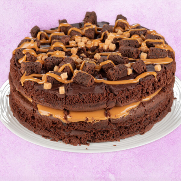 Gluten Free Caramel & Chocolate Cake